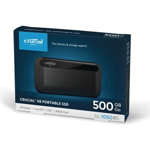 Crucial CT500X8SSD9 SSD Externo 500GB X8 USB 3.2 USB C A