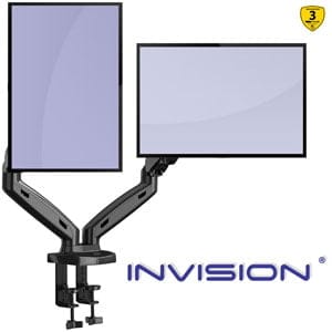 Invision Soporte Monitor MX300 17-27 doble brazo