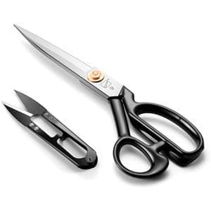 Tijeras de costura de 24 cm de acero al carbono para diestros