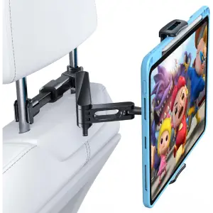 AHK Soporte Tablet Coche, Tablet para Coche Reposacabezas con Apoyo 360 Rotación para 4,4-11 Pulgadas iPad, iPhone, Galaxy Tab, Huawei Mediapad, Switch et d'autres Smartphones