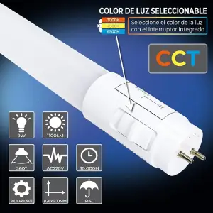 LED ATOMANT Pack 2x Tubo LED 60cm 9W