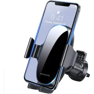 Miracase Soporte Móvil Coche Universal del Aire Ventilación, Compatible con 17 Pro MAX 16 15 14 13 Plus Mini, Galaxy y Más