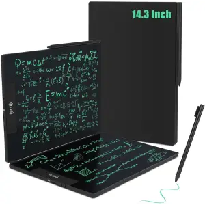 Pizarra LCD de Escritura, Czemo 14,3'' Plegable Tableta de Escritura LCD para Adultos