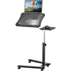 Tatkraft Joy Mesa Ordenador Portátil con Ruedas y Soporte para Ratón Escritorio