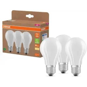 OSRAM Lámparas LED eficiencia energética A blanco cálido, E27, vidrio mate
